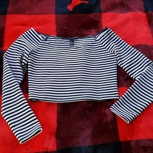 Striped crop top